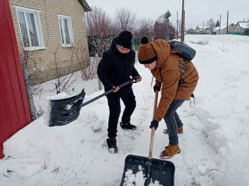 Волонтерская акция Снежная дорожка