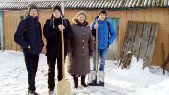 лицейская акция «Снежная дорожка»